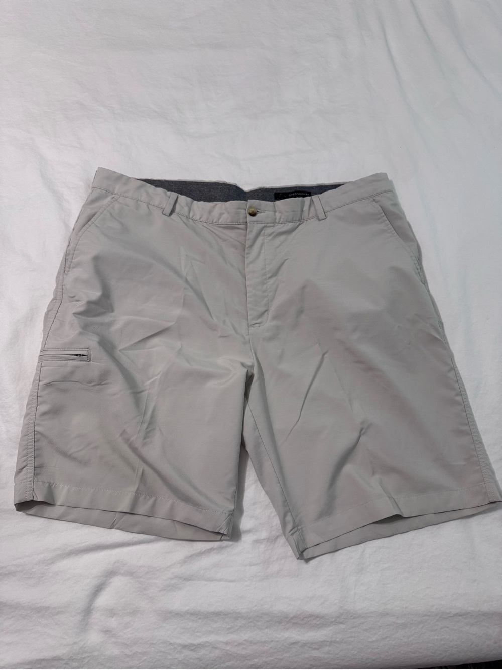 Greg Norman Collection Light Gray Hybrid Performance Shorts